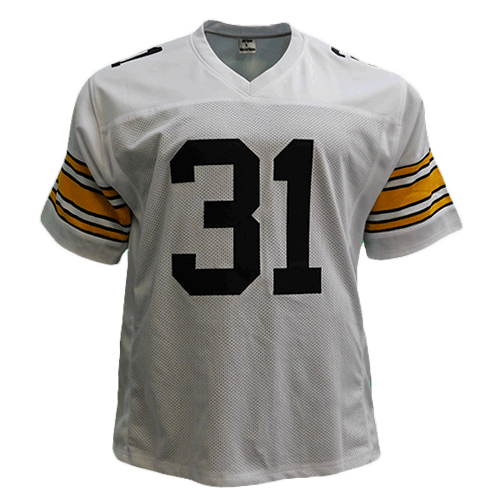 Donnie Shell Pittsburgh Steelers Autographed Football Jersey White (JSA) - RSA