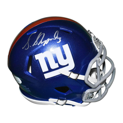 Sterling Shepard Signed New York Giants Speed Mini Football Helmet (JSA) - RSA