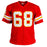 Will Shields Signed HOF 15 Inscription Kansas City Red Football Jersey (JSA) - RSA