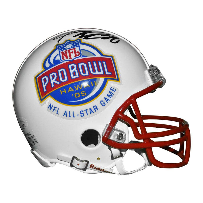 Jeremy Shockey Signed 2005 Pro Bowl Mini Replica White Football Helmet (JSA) - RSA