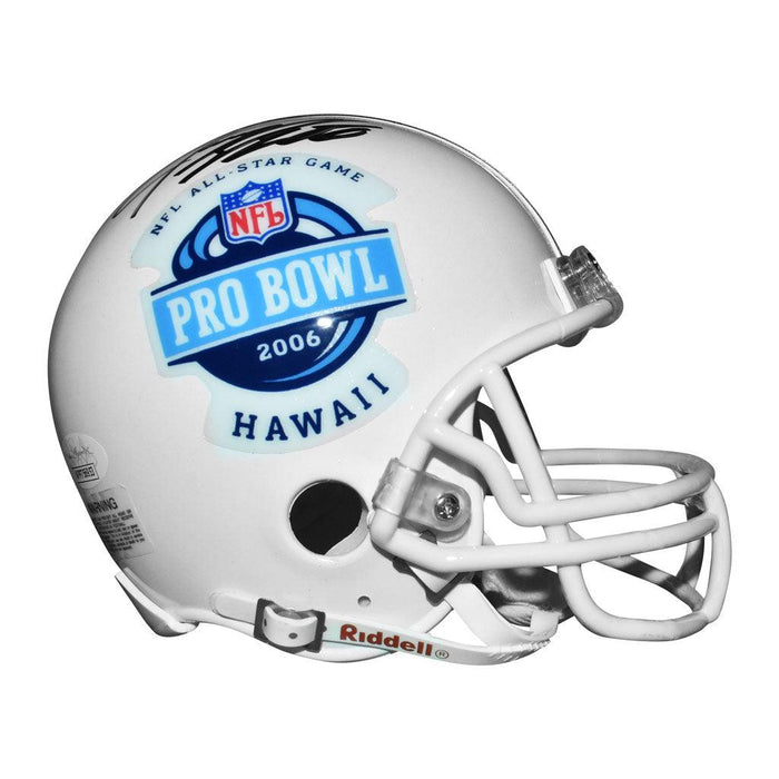 Jeremy Shockey Signed 2006 Pro Bowl Mini Replica White Football Helmet (JSA) - RSA