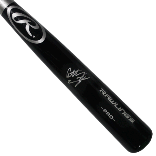 Anthony Seigler New York Yankees 2018 #1 Draft Pick Autographed Full Size Rawlings Baseball Bat Black (JSA ) - RSA