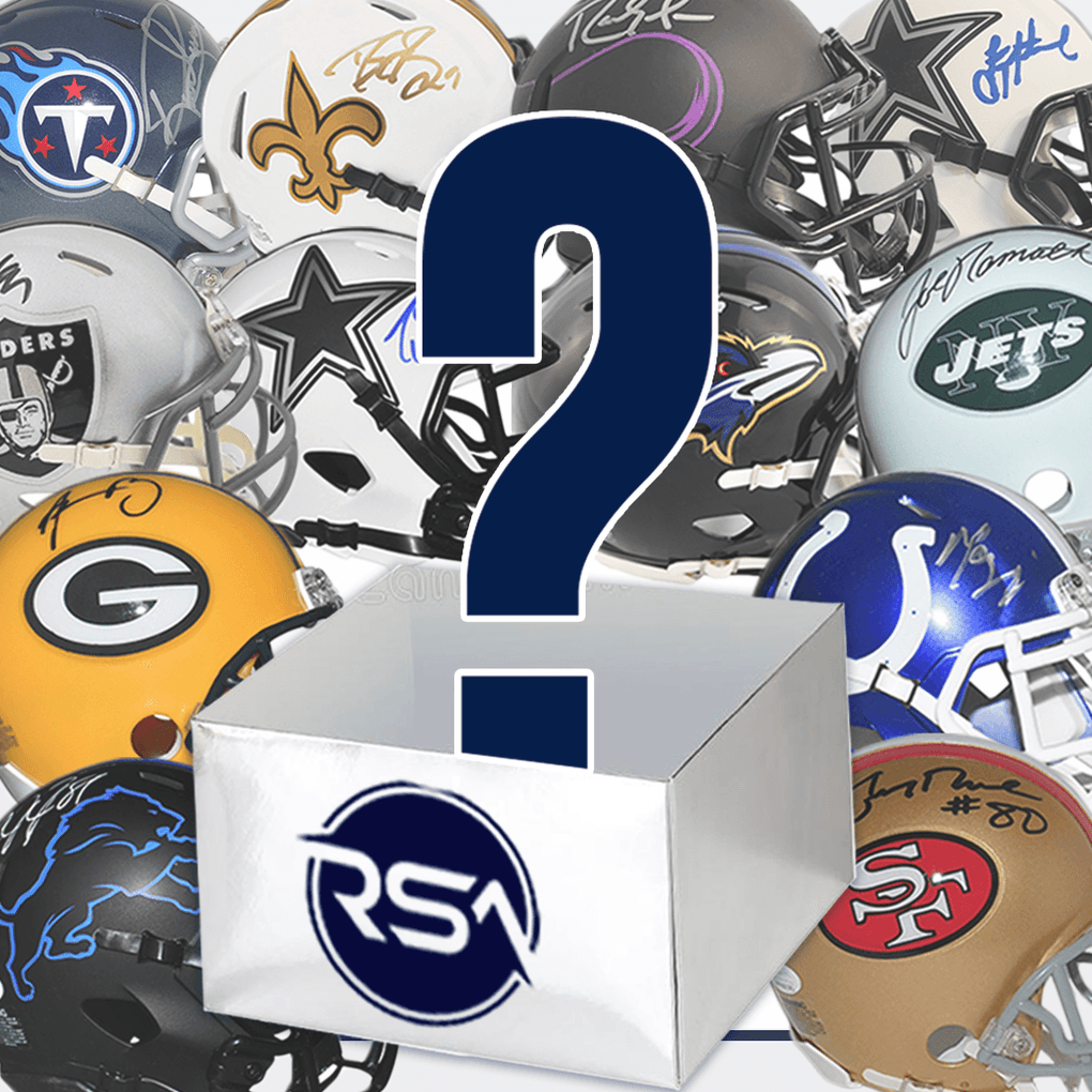 Signed Mini Helmet Mystery Box Football Memorabilia — RSA