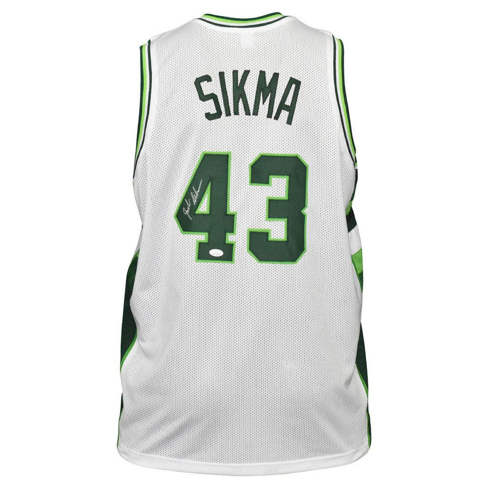 Jack Sikma Signed Milwaukee White Basketball Jersey (JSA) - RSA