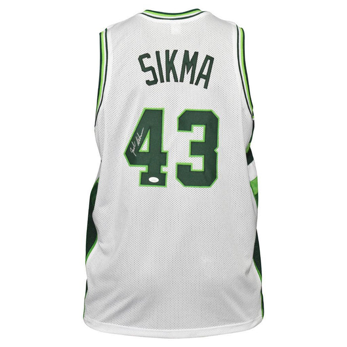 Jack Sikma Signed Milwaukee White Basketball Jersey (JSA) - RSA
