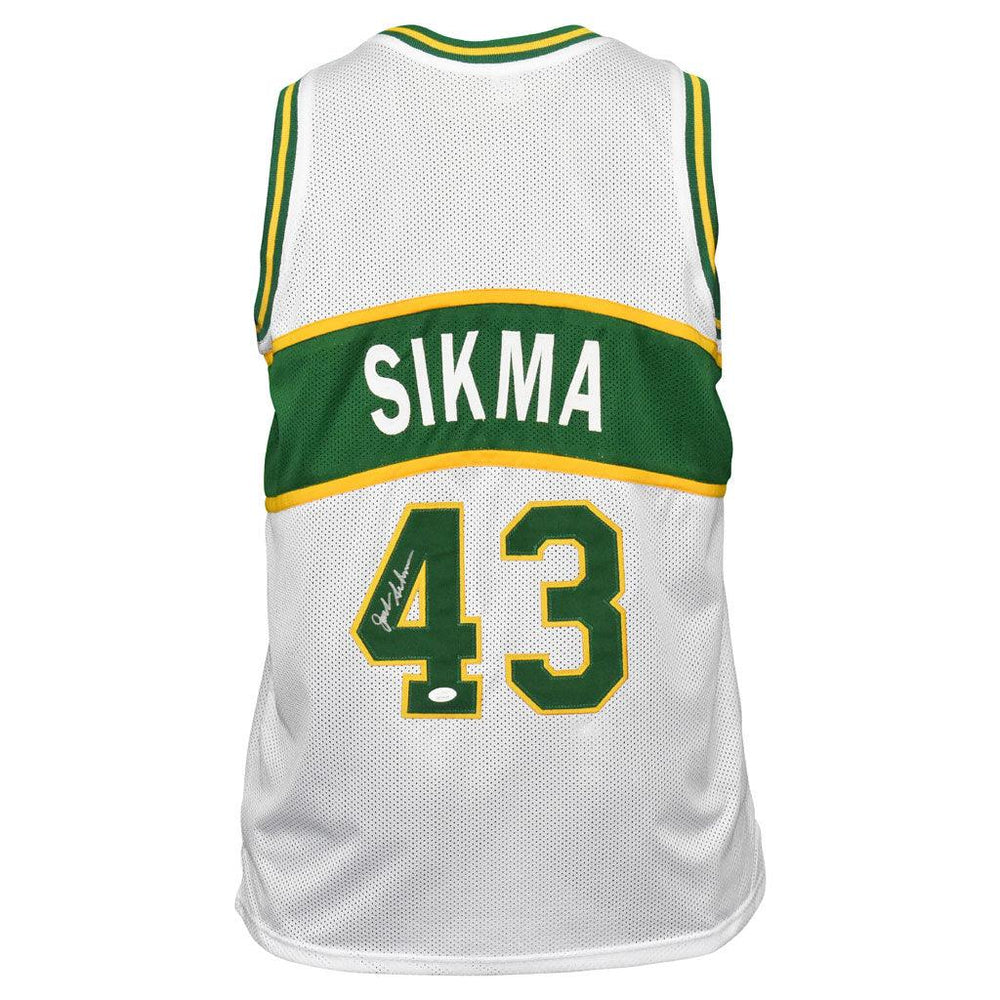 Jack Sikma Signed Seattle White Basketball Jersey (JSA) - RSA