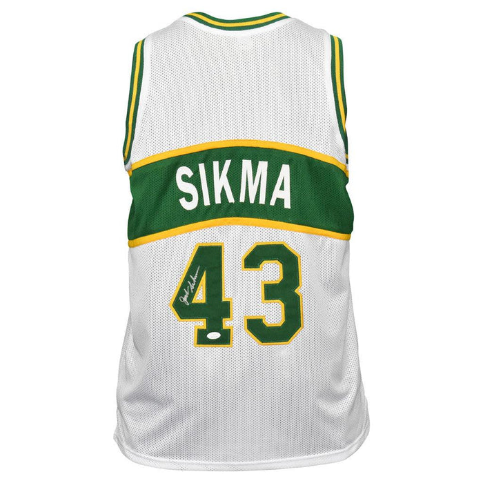 Jack Sikma Signed Seattle White Basketball Jersey (JSA) - RSA