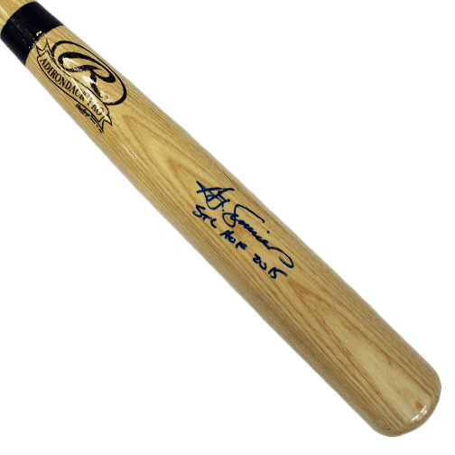 Ted Simmons Autographed Full Size Rawlings Baseball Bat Blonde (JSA) Cardinals HOF Inscription - RSA