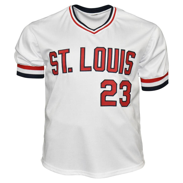 Ted Simmons Signed St Louis White Baseball Jersey (JSA)