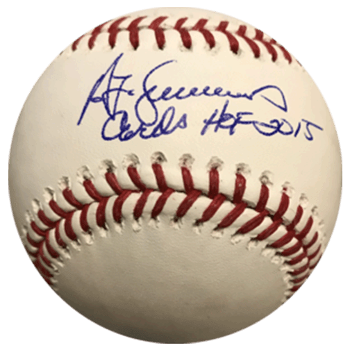 Ted Simmons Autographed Official Major League Baseball (JSA) Cards HOF Inscription Included - RSA