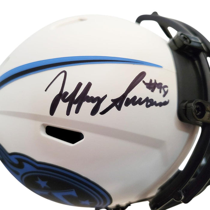 Jeffery Simmons Signed Tennessee Titans Lunar Eclipse Speed Mini Replica Football Helmet (JSA) - RSA