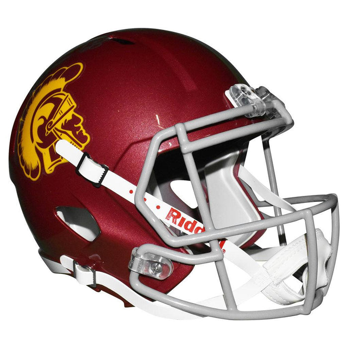 OJ Simpson Signed Heisman 68 Inscription USC Trojans Riddell Speed Full-Size Replica Football Helmet (JSA) - RSA