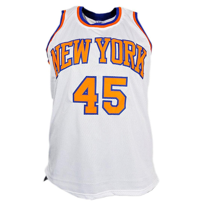 Jericho Sims Signed New York White Basketball Jersey (JSA) - RSA