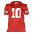 Troy Smith Signed 06 Heisman Inscription Ohio State College Red Football Jersey (JSA) - RSA