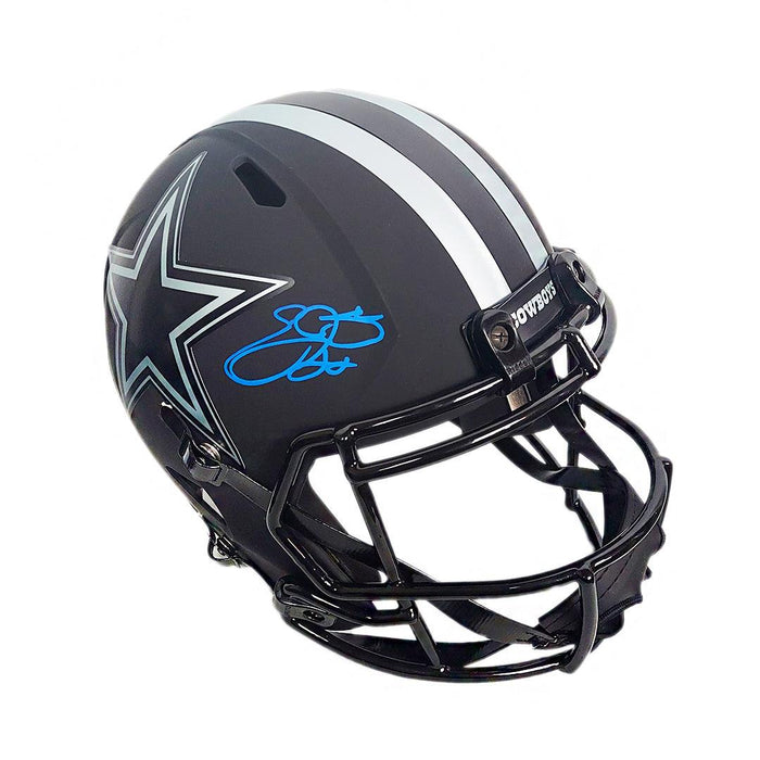 Emmitt Smith Signed Dallas Cowboys Eclipse Speed Full-Size Replica Football Helmet (Beckett) - RSA