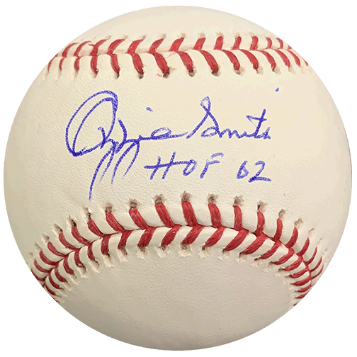Ozzie Smith St. Louis Cardinals Autographed Official Major League Baseball (JSA) HOF Inscription Included - RSA
