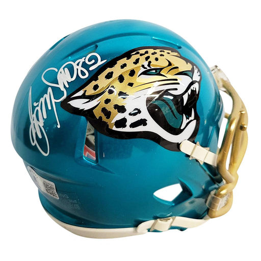 Jimmy Smith Signed Jacksonville Jaguars Flash Speed Mini Replica Football Helmet (JSA) - RSA