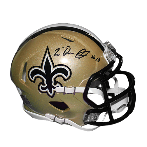 Tre'Quan Smith New Orleans Saints Autographed Mini Football Speed Helmet (JSA) - RSA