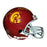 Steve Smith Signed 2x Champs Inscription USC Trojans Mini Replica Red Football Helmet (JSA) - RSA