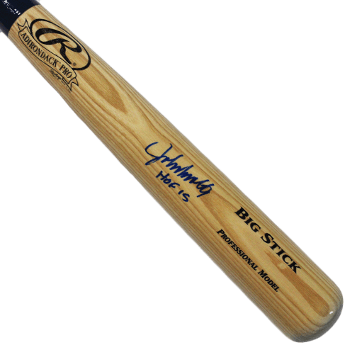 John Smoltz Autographed Full Size Rawlings Baseball Bat (JSA) - RSA