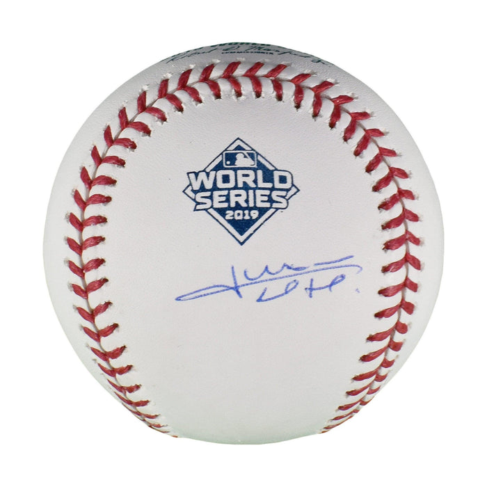 Juan Soto Autographed 2019 World Series MLB Baseball (JSA) - RSA