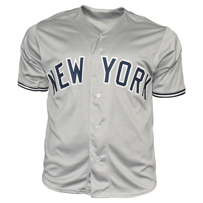 Shane Spencer Signed New York Grey Baseball Jersey (JSA) — RSA