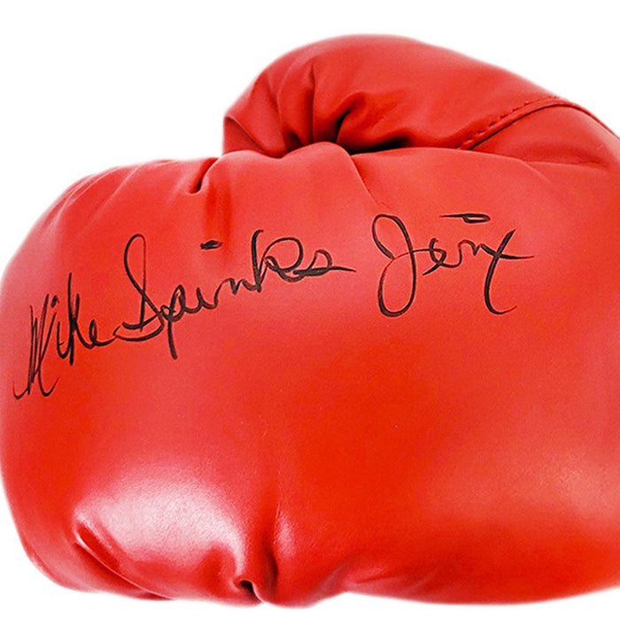 Michael Spinks "Jinx" Autographed Boxing Glove Red (JSA) - RSA