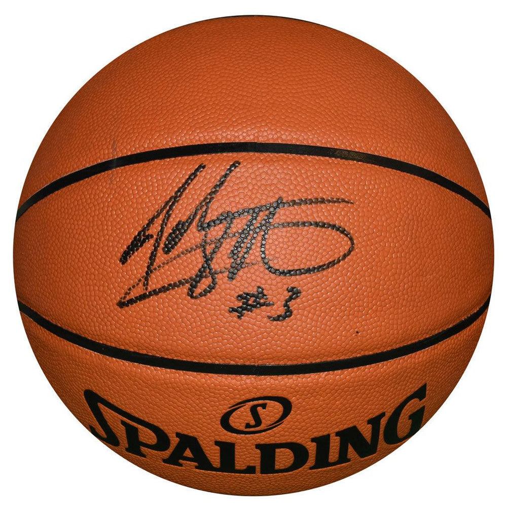 John Starks Signed Spalding NBA Silver Series Basketball (JSA) - RSA
