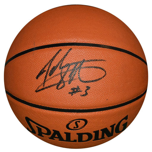 John Starks Signed Spalding NBA Silver Series Basketball (JSA) - RSA