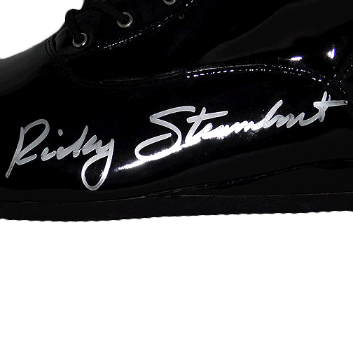 Ricky Steamboat Autographed Pro Wrestling Full-Size Boot Black (JSA) - RSA