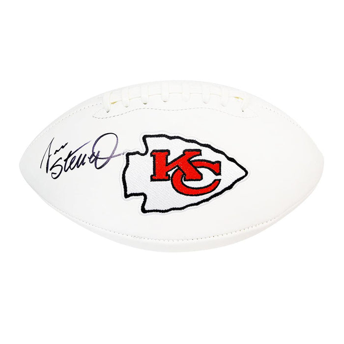 Jan Stenerud Signed Kansas City Chiefs Official NFL Team Logo Football (JSA) - RSA