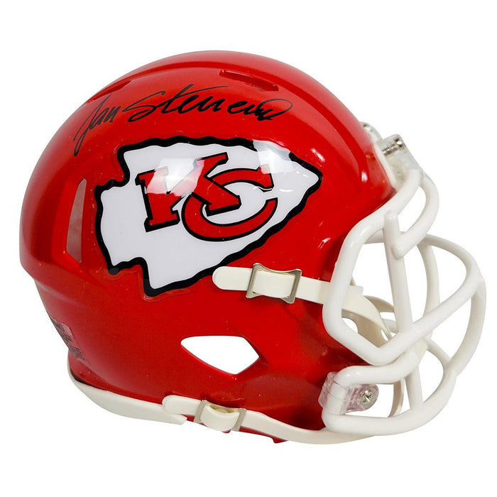 Jan Stenerud Signed Kansas City Chiefs Throwback Speed Mini Replica Football Helmet (JSA) - RSA