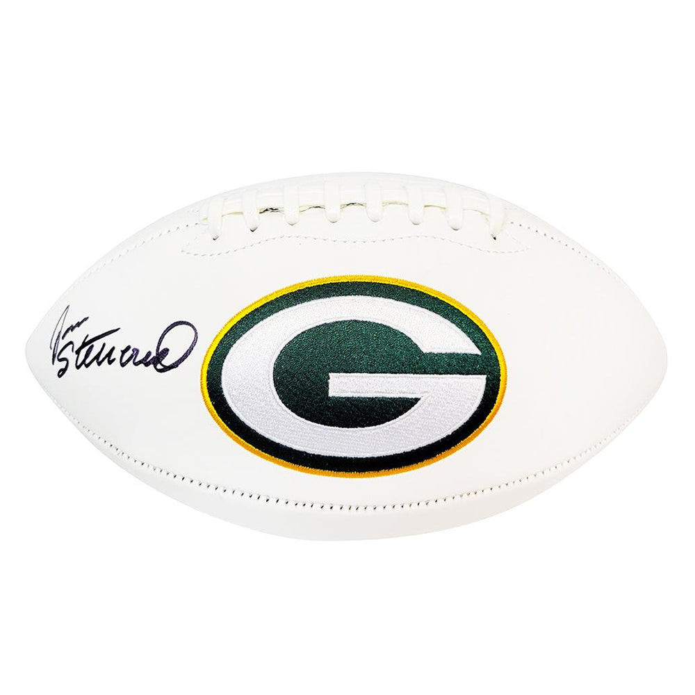 Jan Stenerud Signed Green Bay Packers Official NFL Team Logo Football (JSA) - RSA