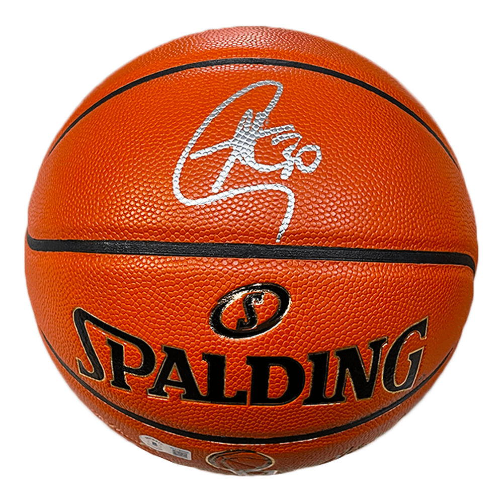 Stephen Curry Signed NBA Finals Game Ball Series Limited Edition Basketball Silver Ink (JSA) - RSA