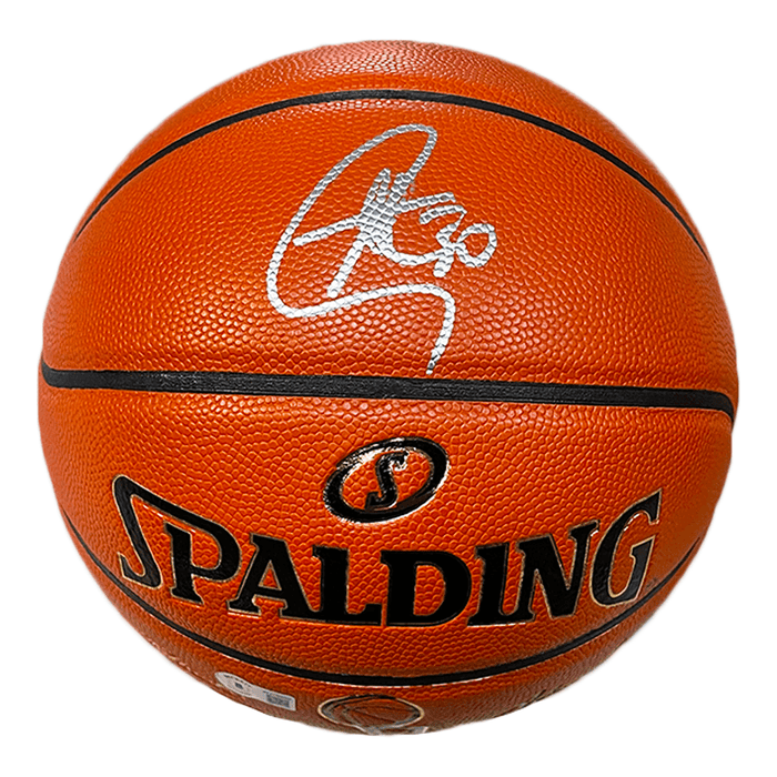 Stephen Curry Signed NBA Finals Game Ball Series Limited Edition Basketball Silver Ink (JSA) - RSA