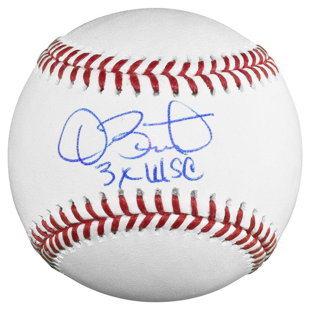 Dave Stewart Signed 3x WSC Inscription Rawlings Official Major League Baseball (JSA) - RSA