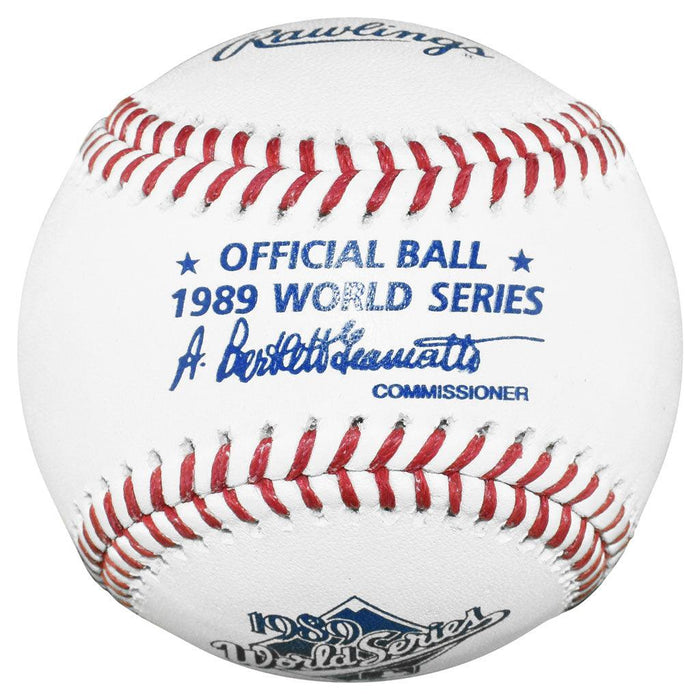 Dave Stewart Signed 89 WS MVP Inscription Rawlings Official MLB 1989 World Series Baseball (JSA) - RSA