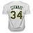 Dave Stewart Signed Oakland White Baseball Jersey (JSA) - RSA