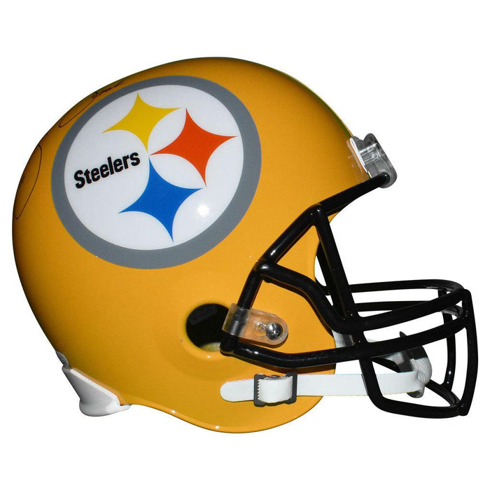 Black & Yellow Football Helmet Straw Topper