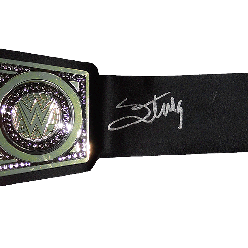 Sting Autographed Championship Replica Pro Wrestling Belt (JSA) - RSA