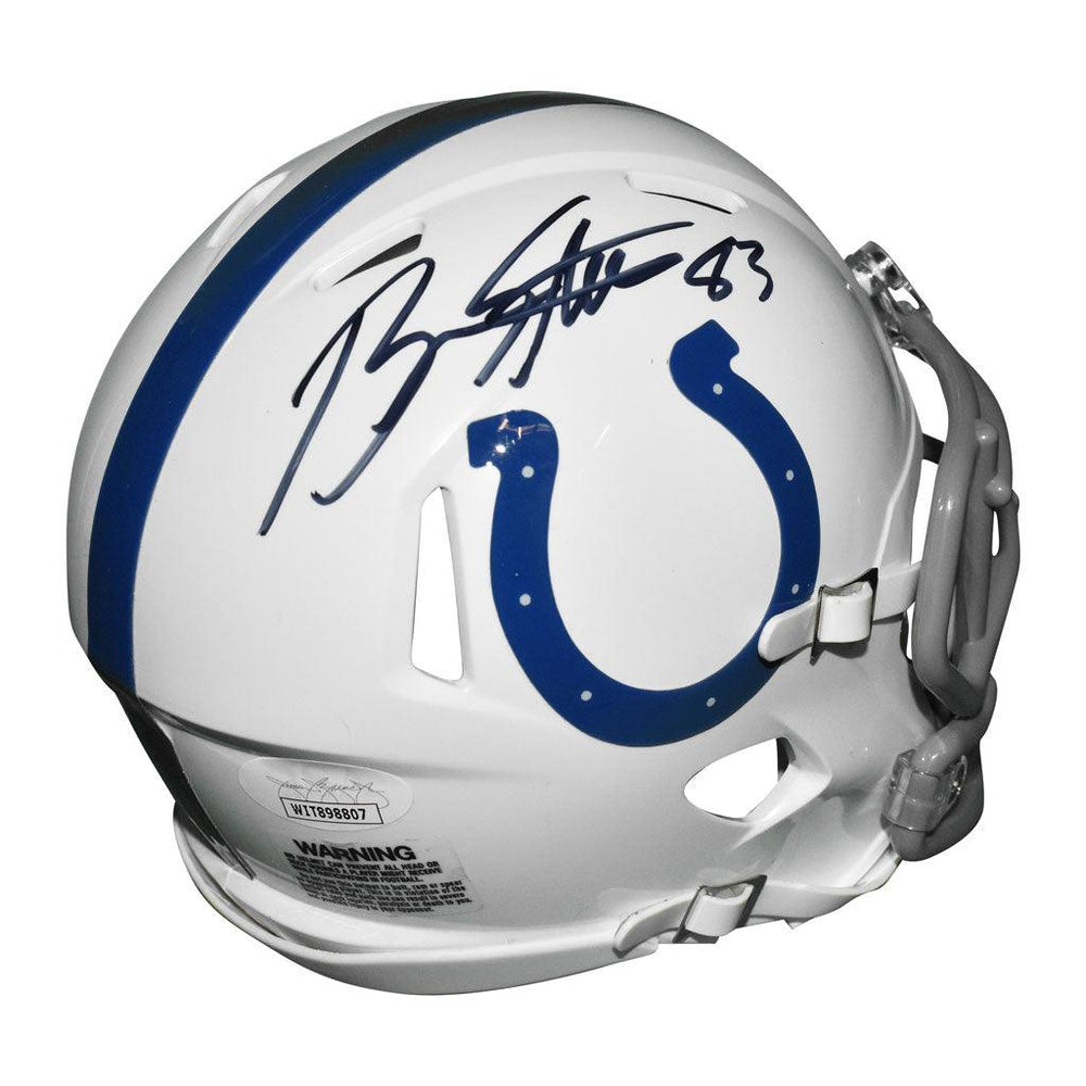Brandon Stokley Signed Indianapolis Colts Speed Mini Replica Football Helmet (JSA) - RSA