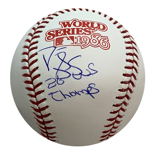 Darryl Strawberry Autographed 1986 World Series Official Major League Baseball w/ 86 World Series Inscription (PSA) - RSA