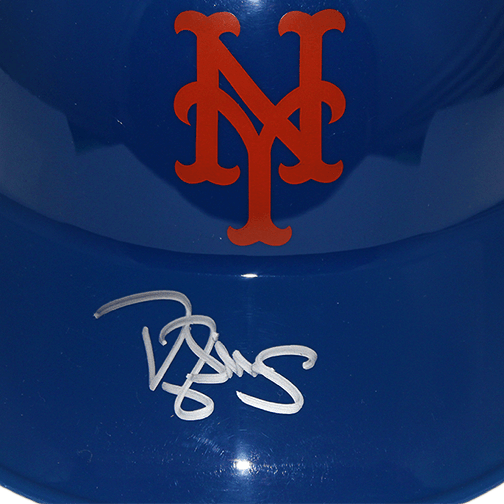 Darryl Strawberry Autographed Full-Size Mets Souvenir Helmet (JSA) - RSA