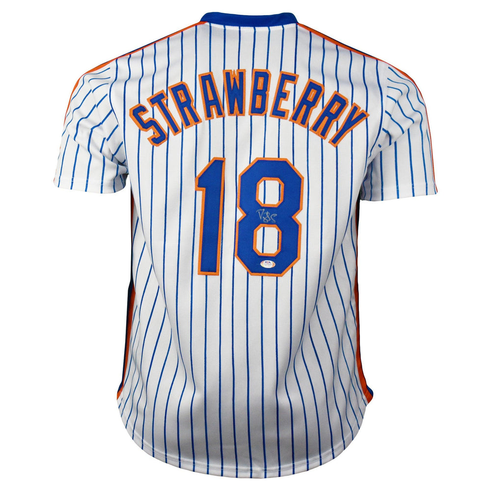 Darryl Strawberry Signed New York Pro-Edition Pinstripe Baseball Jersey (JSA) - RSA
