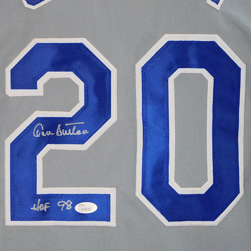 Don Sutton Signed HOF '98 Los Angeles Grey Baseball Jersey (JSA) - RSA
