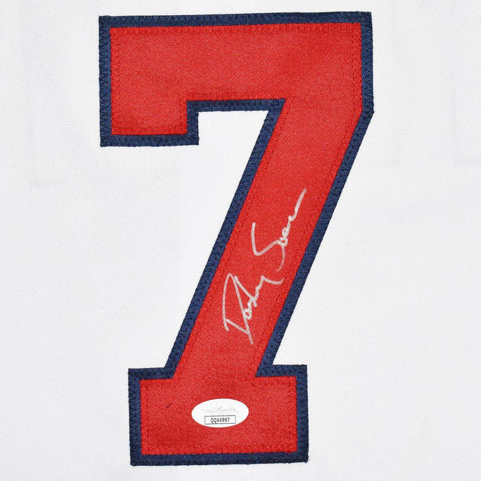 Dansby Swanson Signed Atlanta White Baseball Jersey (JSA) - RSA