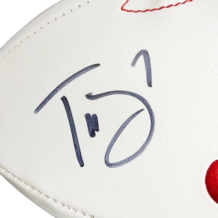 Jalen Hurts and Trevon Diggs Signed Alabama Crimson Tide Official NCAA Team Logo Football (JSA) - RSA