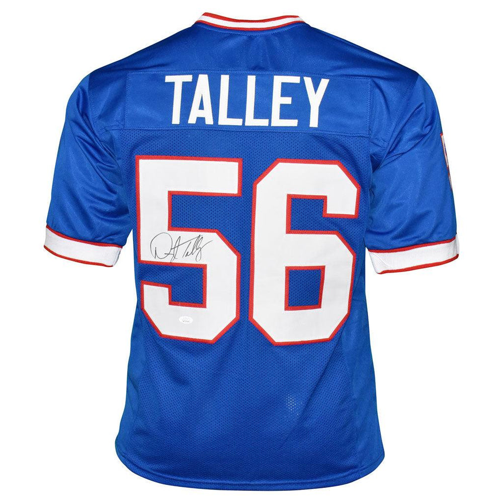 Darryl Talley Signed Buffalo Pro Blue Football Jersey (JSA) - RSA