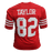 John Taylor Autographed Red Pro Style Football Jersey (JSA) with 3x SB Inscription - RSA