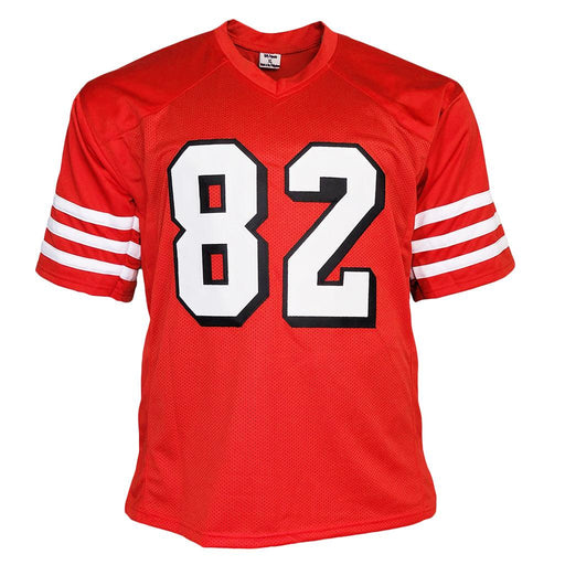 John Taylor Signed Pro Edition Shadow Number Red Football Jersey (JSA) - RSA